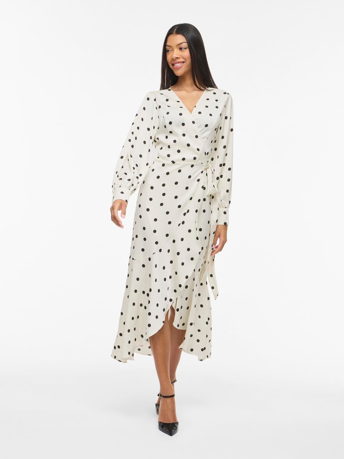 VITWINKLE Midi Dress - Birch - VERO MODA & VILA Bergvik